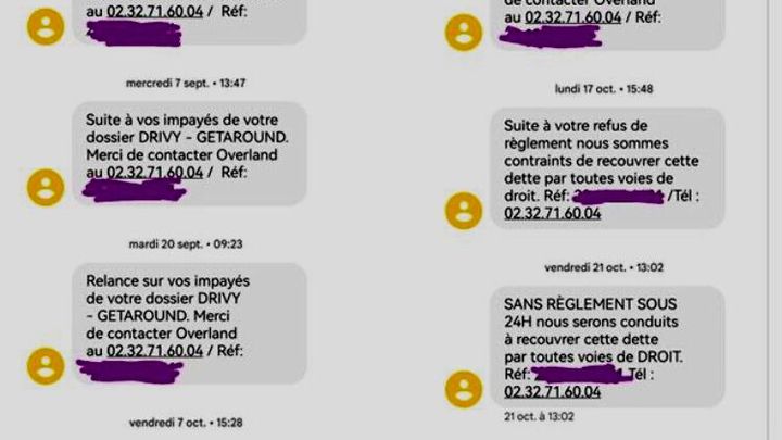 Pendant des mois, cette locataire a reçu des messages la pressant de payer pour un litige qu’elle conteste. (LISE PRESSAC (DR))