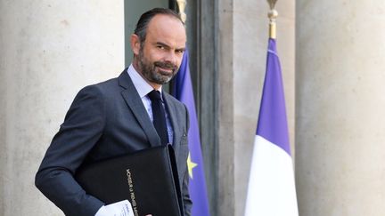 Edouard Philippe, à la sortie de l'Elysée, le 19 septembre 2018, à Paris. (LUDOVIC MARIN / AFP)