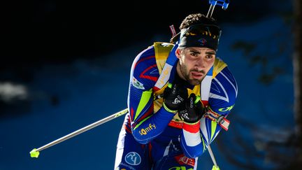 Martin Fourcade fera-t-il aussi bien qu'à Ruhpolding en 2012, où il avait remporté 3 médailles d'or?  (JURE MAKOVEC / AFP)