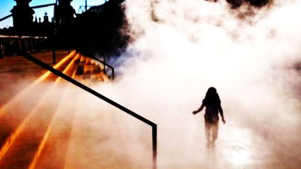 Les visiteurs de la Gare Saint-Sauveur pourront venir se perdre dans le &quot;Nuage de Mer&quot; de Fujiko Nakaya
 (DR)