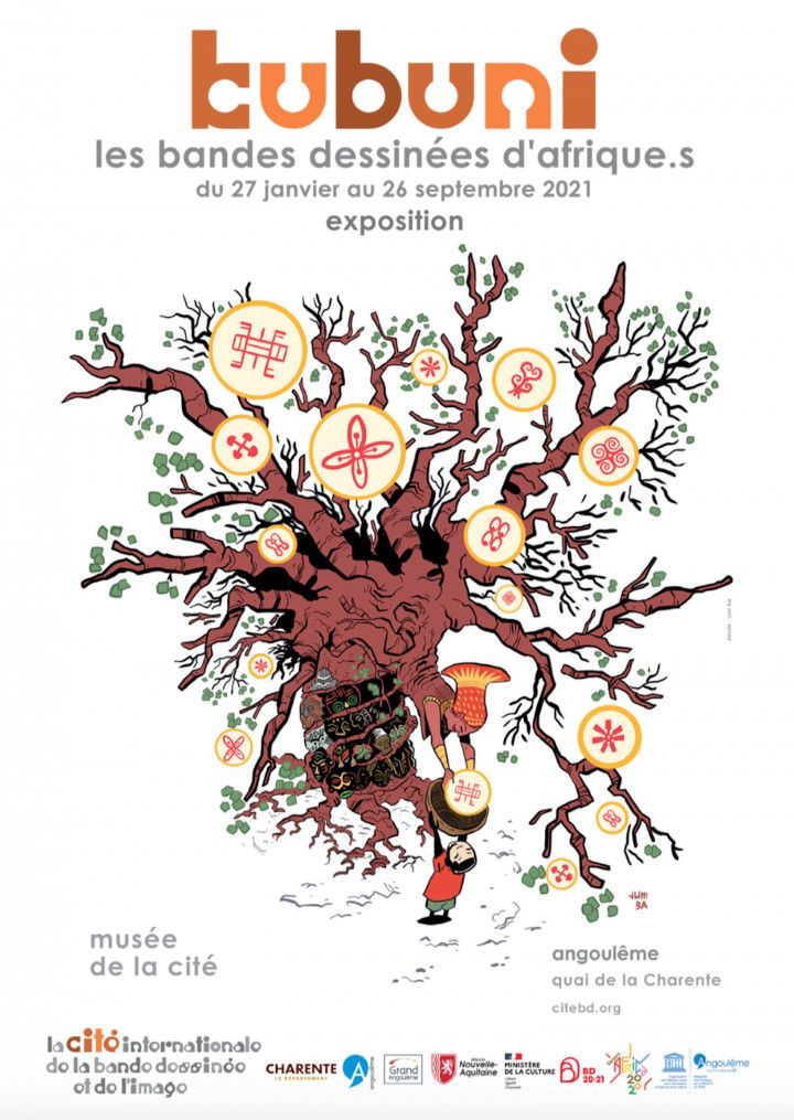 "Kubuni, les bandes dessinées d’Afrique.s" jusqu’au 26 septembre 2021. (DR / Musée de la Cité - Juni Ba)