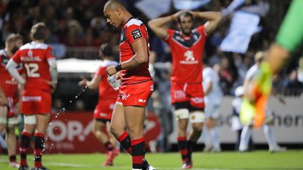 Gaël Fickou après la défaite du Stade Toulousain contre le Racing 92. (STEPHANE ALLAMAN / STEPHANE ALLAMAN)