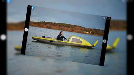 Vincent Grison, architecte naval rennais, s'élancera samedi 24 avril à 10 heures pour une expédition de 10 000 kilomètres jusqu'au Pôle Nord à bord de son&nbsp;"Breizh Glace". (CAPTURE D'ÉCRAN FACEBOOK)