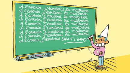 Les punitions dans "Salut l'info !" (FRANCEINFO / RADIOFRANCE)