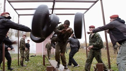 L’entraînement pour participer à cette journée d’épreuves dure six mois. Il a lieu dans des centres de formation des Spetsnaz. Les participants sont tous des volontaires. (REUTERS/Vasily Fedosenko)