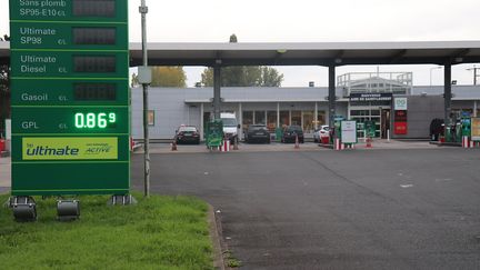 Une station-service près de Dunkerque.&nbsp; (FRANCOIS CORTADE / RADIO FRANCE)