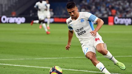 La recrue marseillaise Cengiz Ünder lors du match amical face à Villarreal le 31 juillet. (CHRISTOPHE SIMON / AFP)