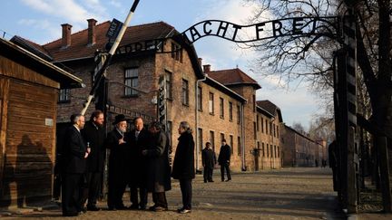 L'entr&eacute;e du camp d'Auschwitz en Pologne, le 16 novembre 2013.&nbsp; (BARTOSZ SIEDLIK / AFP)