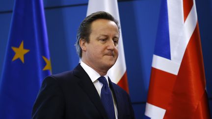 Le Premier ministre britannique David Cameron, lors d'une conférence de presse, à Varsovie (Pologne), le 10 décembre 2015. (KACPER PEMPEL / REUTERS)