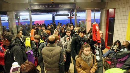 La gare de Chamb&eacute;ry (Savoie), le 26 f&eacute;vrier 2011. (SYLVAIN MUSCIO / LE DAUPHINE / MAXPPP)