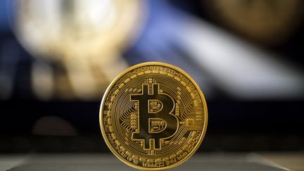 Le bitcoin est une monnaie virtuelle lancée en février 2009 et qui ne valait que quelques cents à cette époque.&nbsp; (JACK GUEZ / AFP)