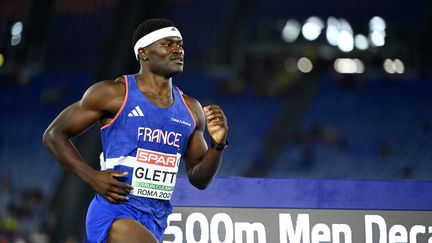 Le décathlonien français Makenson Gletty lors des championnats d'Europe d'athlétisme, à Rome, en juin 2024. (HERVIO JEAN-MARIE / KMSP via AFP)