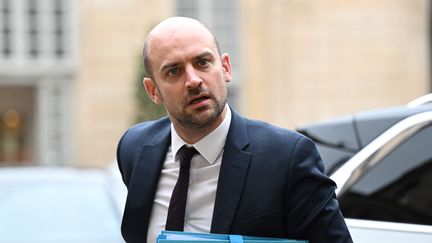 Le ministre chargé de la Transition numérique Jean-Noël Barrot, le 2 décembre 2022. (BERTRAND GUAY / AFP)