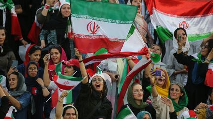 Les Iraniennes avaient pu assister au match de qualification pour la Coupe du monde entre l'Iran et le Cambodge en 2019. (ATTA KENARE / AFP)