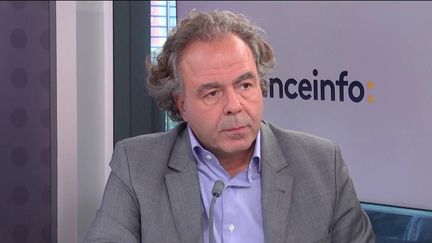 Luc Chatel, président de la Plateforme automobile (le 8 octobre 2021). (FRANCEINFO / RADIO FRANCE)