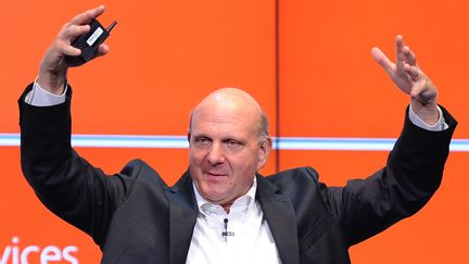 Steve&nbsp;Balmer, ancien PDG de Microsoft, le 7 novembre 2013 &agrave; Berlin (Allemagne). (BRITTA PEDERSEN / AFP)