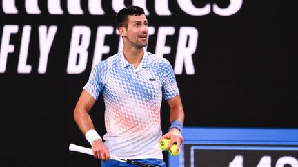 Novak Djokovic lors de sa demi-finale contre Tommy Paul à l'Open d'Australie, le 27 janvier 2023. (AFP)