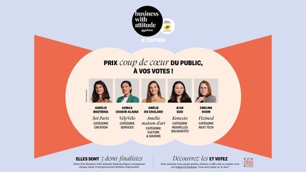 Jusqu'au 30 mai 2022, votez pour le Prix Business with attitude.&nbsp; (Madame Figaro)