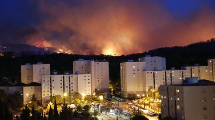 Un incendie s'est déclaré, dans l'après-midi du 19 août 2017, à Aubagne (Bouches-du-Rhône). (MAXPPP)