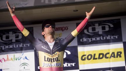 Victor Campenaerts, vainqueur de la 3e étape du Tour d'Andalousie (RAFA ALCAIDE / EFE)