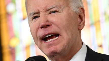 Le président américain Joe Biden à Charleston (Etats-Unis), le 8 janvier 2024. (MANDEL NGAN / AFP)