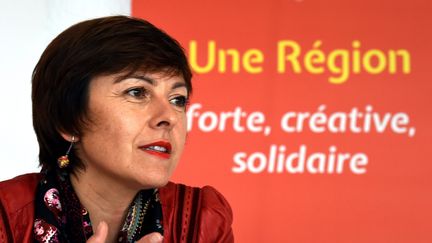 La candidate du PS en Languedoc-Roussillon-Midi-Pyr&eacute;n&eacute;es, Carole Delga, le 21 octobre 2015 &agrave; Toulouse. (  MAXPPP)