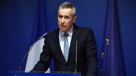Le procureur de la République de Paris François Molins, lors d'une conférence de presse à Paris le 18 avril 2017. (MARTIN BUREAU / AFP)