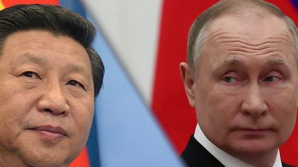 Xi Jinping, actuel président de la République populaire de Chine, ne soutient pas officiellement les agissements de Vladimir Poutine, mais il ne condamne pas non plus l'offensive des Russes en Ukraine. (CAPTURE ECRAN / FRANCEINFO)