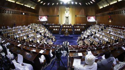 Le parlement soudanais approuve le 11 mars 2019 l'instauration de l'Etat d'urgence pour 6 mois à compter du 22 février, au lieu d'un an comme le réclamait le président el-Béchir. (ASHRAF SHAZLY / AFP)