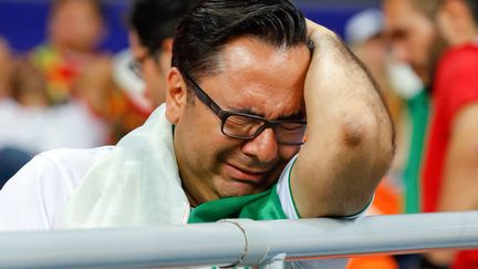 Un fan iranien après le match face au Portugal le 25 juin 2018 à&nbsp;Saransk&nbsp;(Russie). (JACK GUEZ / AFP)