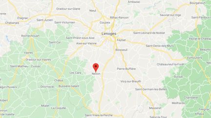 La commune de Nexon en Haute-Vienne.&nbsp; (GOOGLE MAPS / FRANCETV INFO)