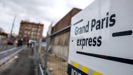 Le chantier du métro du Grand Paris Express à Villejuif (Val-de-Marne), le 22 novembre 2016. (MAXPPP)