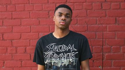 Vince Staples en T-shirt Suicidal Tendencies, en juillet 2017 à New York.
 (David X Prutting/BFA/Shutters/SIPA)