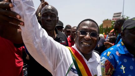 Soumaïla Cissé, figure politique emblématique au Mali, à Bamako, en 2018. (MICHELE CATTANI / AFP)