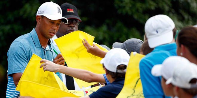 Tiger Woods très sollicité au Masters d'Augusta