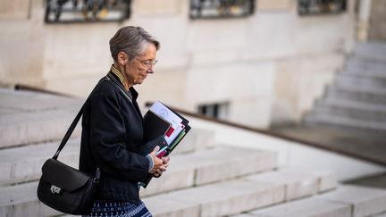 La Première ministre Elisabeth Borne, à Paris, le 2 novembre 2022.&nbsp; (XOSE BOUZAS / HANS LUCAS / AFP)