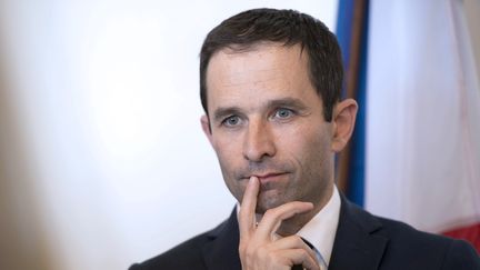 Le ministre de l'Education nationale, Beno&icirc;t Hamon, le 17 avril 2014 &agrave; Maxeville (Meurthe-et-Moselle). ( AFP )