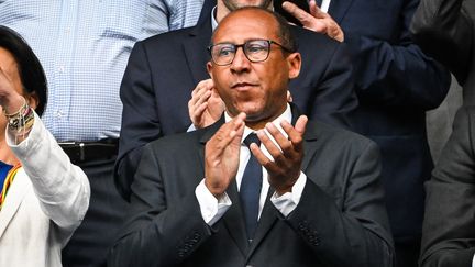 Philippe Diallo, le président de la Fédération française de football, en juin 2023. (MATTHIEU MIRVILLE / AFP)