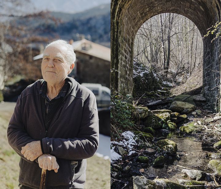 Daniel Aspe à Escaro (Pyrénées-Orientales), le 1er mars 2023. (PIERRE MOREL / FRANCEINFO)