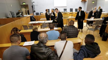 Le procès des "Emeutes de Moirans" (Isère) au palais de Justice de Grenoble, le 19 septembre 2016. (MAXPPP)