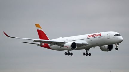 Un avion de la compagnie Iberia, à Toulouse (Haute-Garonne), le 6 décembre 2023. (URBANANDSPORT / NURPHOTO / AFP)