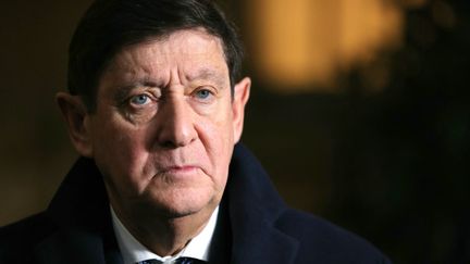 Patrick Kanner, président du groupe PS au Sénat, le 27 novembre 2024. (THOMAS SAMSON / AFP)