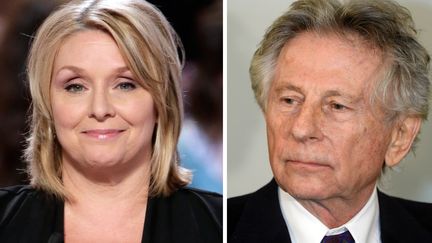 L'ancienne actrice Samantha Geimer et le réalisateur Roman Polanski. (KENZO TRIBOUILLARD / JANEK SKARZ / AFP)