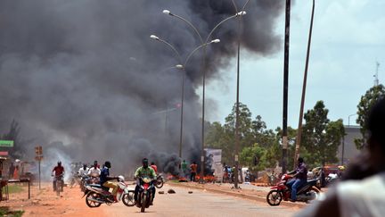 Dans une rue de Ouagadougou, la capitale du Burkina Faso, le 17 septembre 2015. (AHMED OUOBA / AFP)