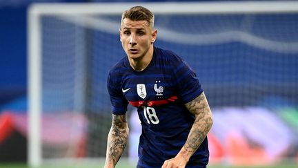 Lucas Digne est titulaire avec l'équipe de France face à la Hongrie (FRANCK FIFE / AFP)