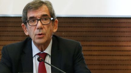 Jean-Maurice Ripert s'exprime lors d'une conférence de presse à Pékin, le 26 octobre 2018, alors qu'il était ambassadeur de France en Chine. (BIAN PENG / IMAGINECHINA)