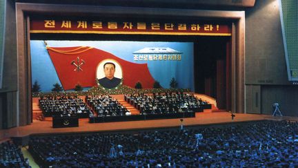 Le 6e Congrès du Parti des Travailleurs de Corée du Nord, à Pyongyang en octobre 1980 (KNS / KCNA)