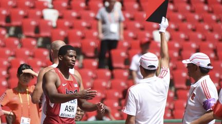 Ronnie Ash a contesté son faux-départ en séries du 110m haies (GREG BAKER / AFP)