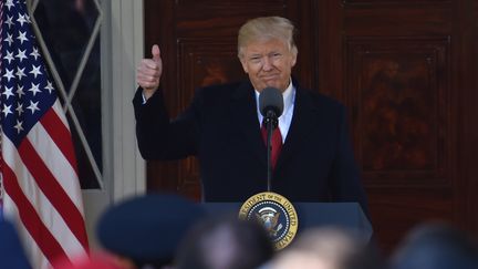 Donald Trump, le 15 mars 2017 à Nashville (Tennessee, Etats-Unis).&nbsp; (NICHOLAS KAMM / AFP)