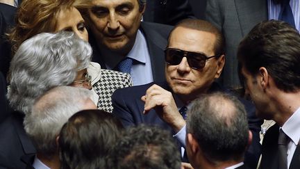 Silvio Berlusconi au S&eacute;nat italien le 16 mars 2013 &agrave; Rome (Italie). (REMO CASILLI / REUTERS)